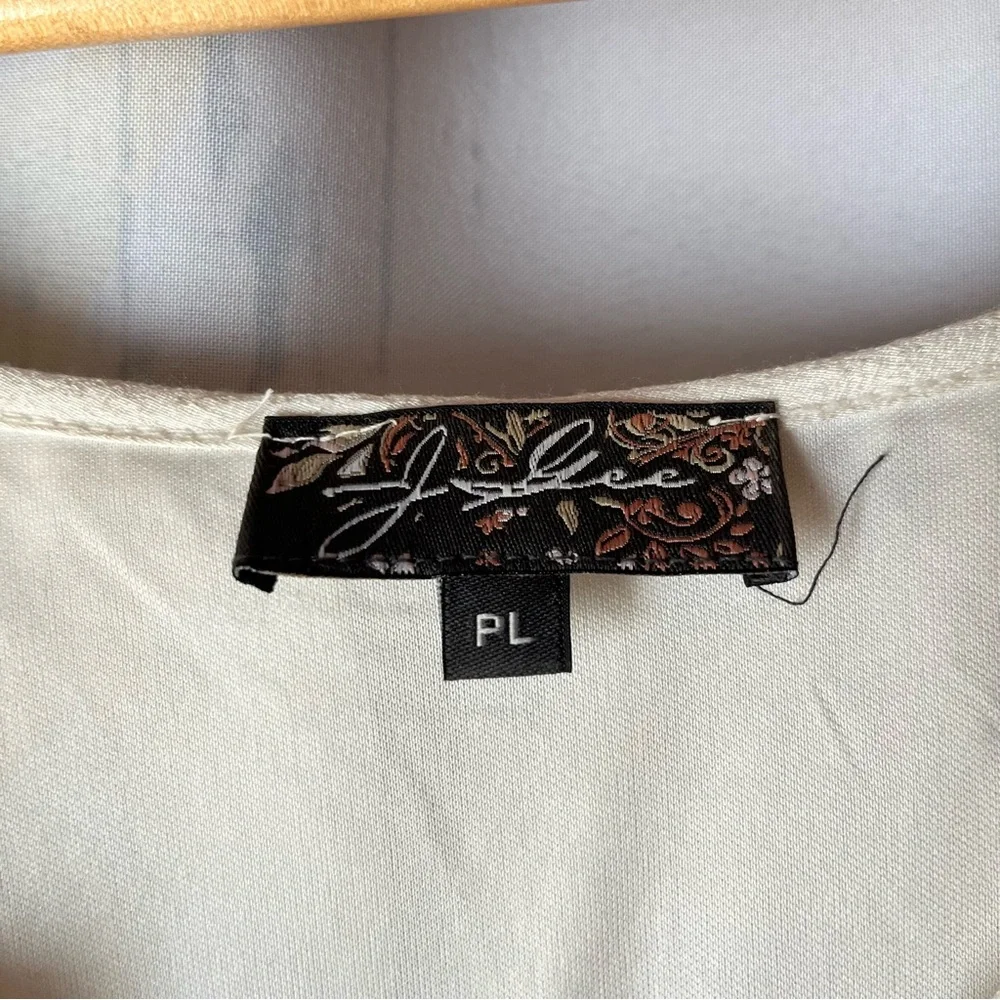 J Gee White and Navy Blue Embroidered Midi Spaghetti Strap Dress - Picture 3 of 13